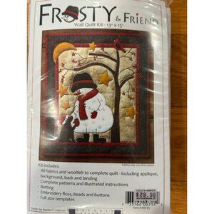 Frosty & Friend Wall Quilt Kit 13” x 15” By Rachel’s Of Greenfield